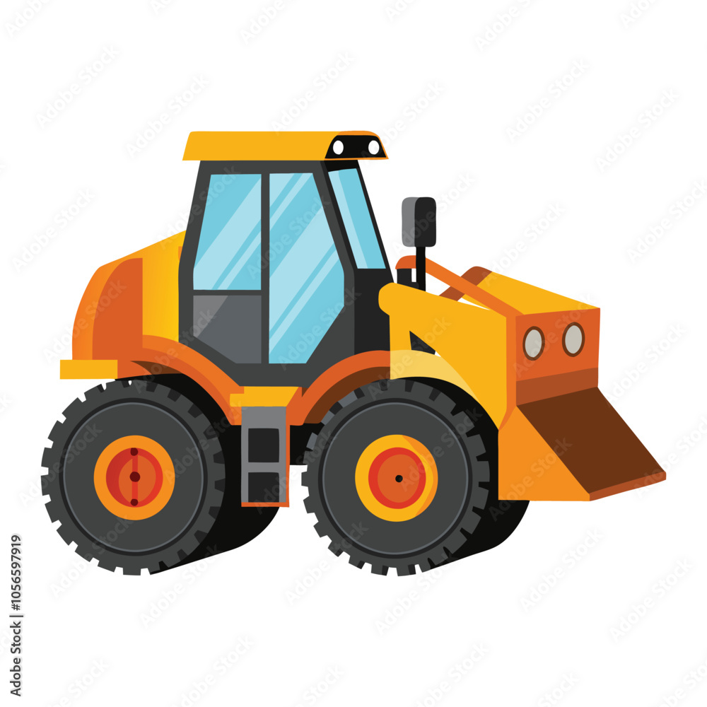 wheel loader on white background wheel loader on white background