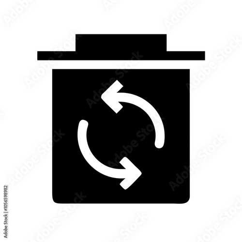 green refresh recycle icon