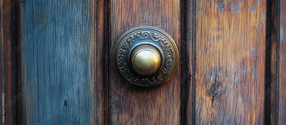 Iron Door Knob On A Wooden Door Iron Door Knob On A Wooden Door