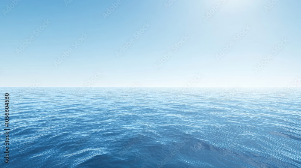 Tranquil Ocean View Under Clear Blue Sky Tranquil Ocean View Under Clear Blue Sky