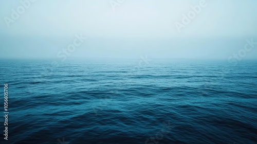 Serene Ocean Horizon with Calm Waters and Soft Sky