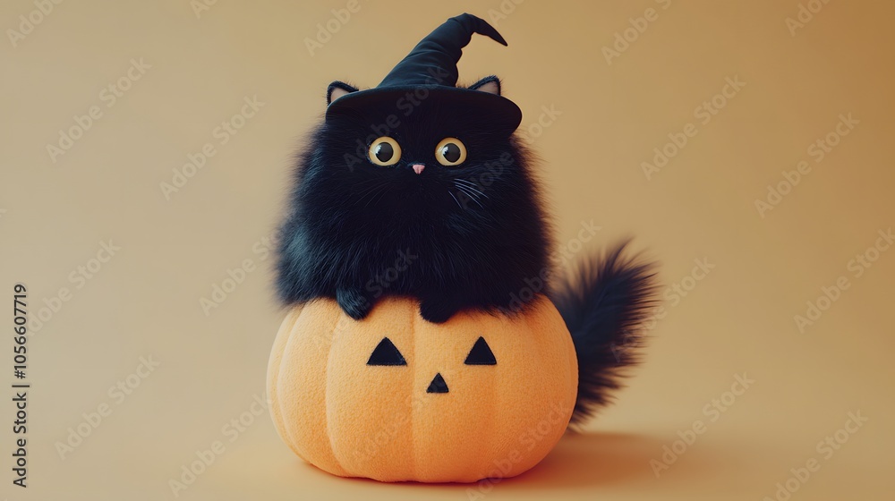 halloween cat and pumpkin halloween cat and pumpkin