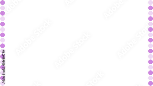 Background white with purple dots border. Vector can be used for banners, posters, power points, templates, slides, etc.