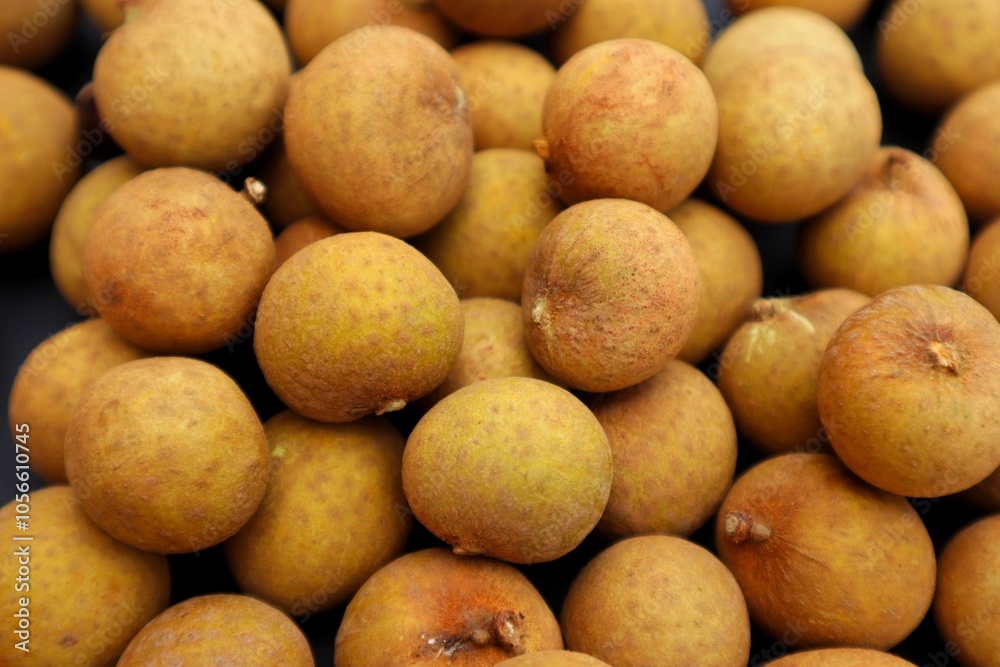 Background and texture of longan fruit or Dimocarpus longan, close up. Background and texture of longan fruit or Dimocarpus longan, close up.