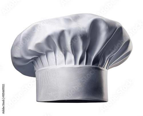 Chef hat on white isolate background, perfect for culinary and cooking themes. photo