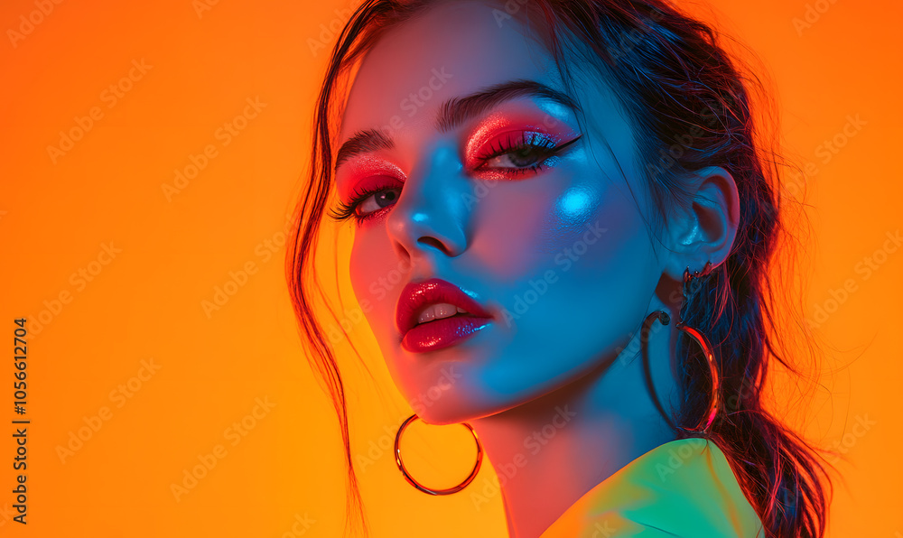 Modern Beauty Concepts: Women in Dynamic Urban and Natural Environments, Featuring Bold Geometric Designs and Retro Album Cover Inspirations Modern Beauty Concepts: Women in Dynamic Urban and Natural Environments, Featuring Bold Geometric Designs and Retro Album Cover Inspirations