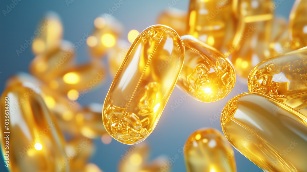 Hologram Display of Vitamin D Benefits for Calcium Absorption, Bone Density, and Teeth Strength