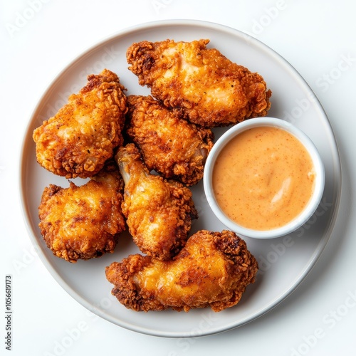 Crispy Fried Chicken with Dipping Sauce photo