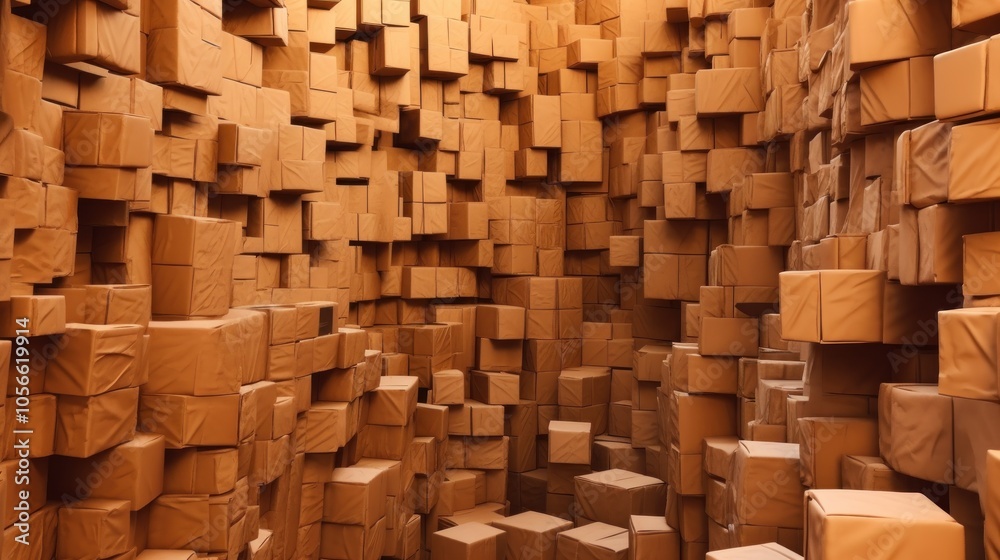 Abstract Cardboard Wall Abstract Cardboard Wall