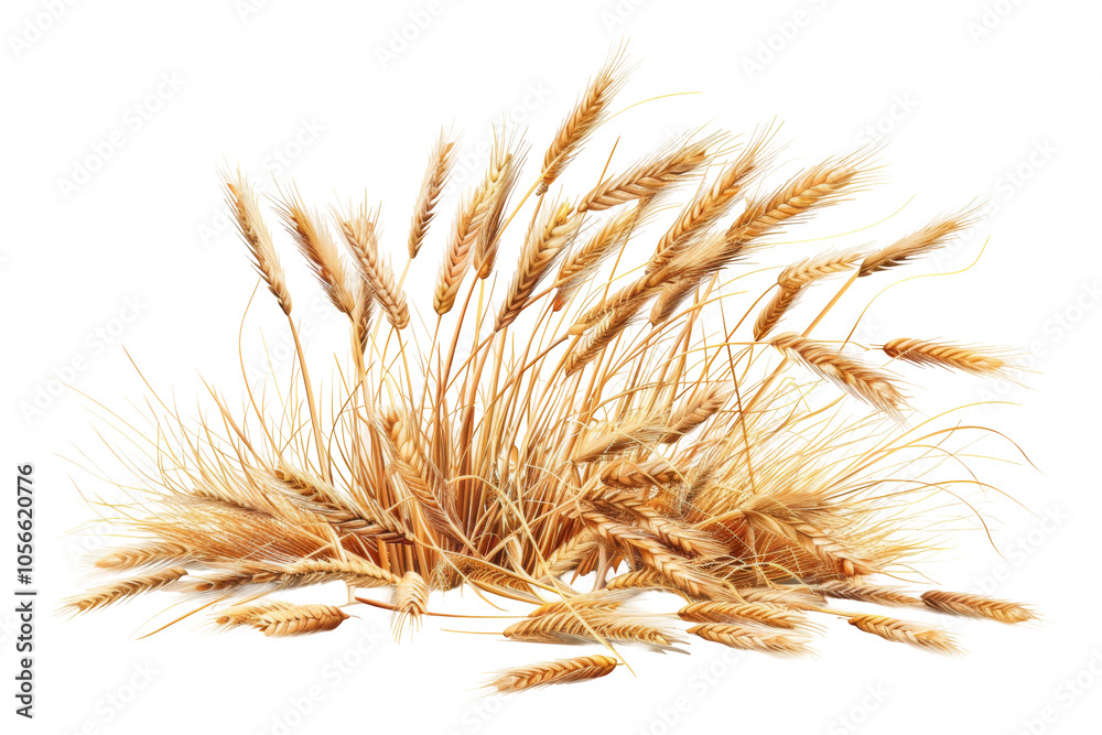 Fototapeta premium Detailed Image of a Mound of Golden Wheat Grains, Showing Texture and Natural Light