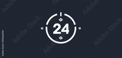 Dynamic representation of non-stop services in a glyph icon.