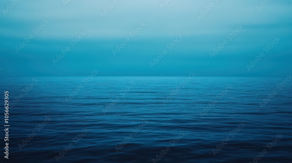 custom made wallpaper toronto digitalTranquil blue ocean water with serene waves, reflecting a calm sky. Ideal for relaxation and nature-themed projects.