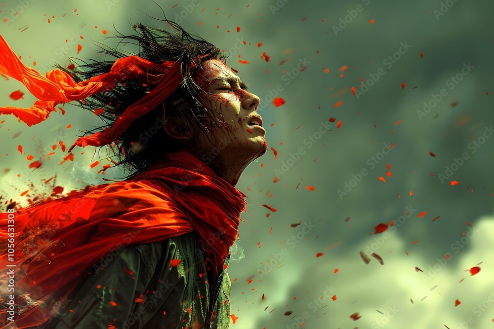 Fototapeta premium Abstract splash of vibrant colors.