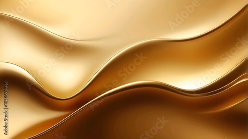 Smooth shiny gold background, golden gradient