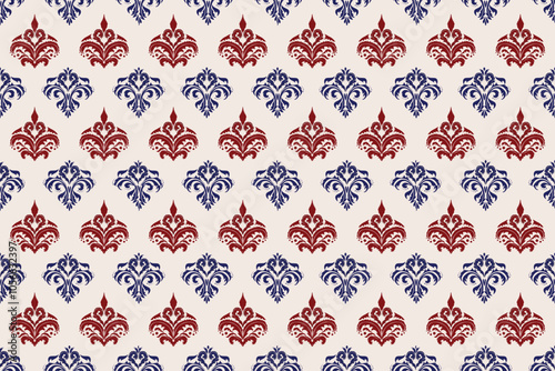 Damask seamless pattern, textile pattern, artwork, background 