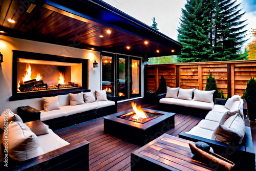 living room with fireplace