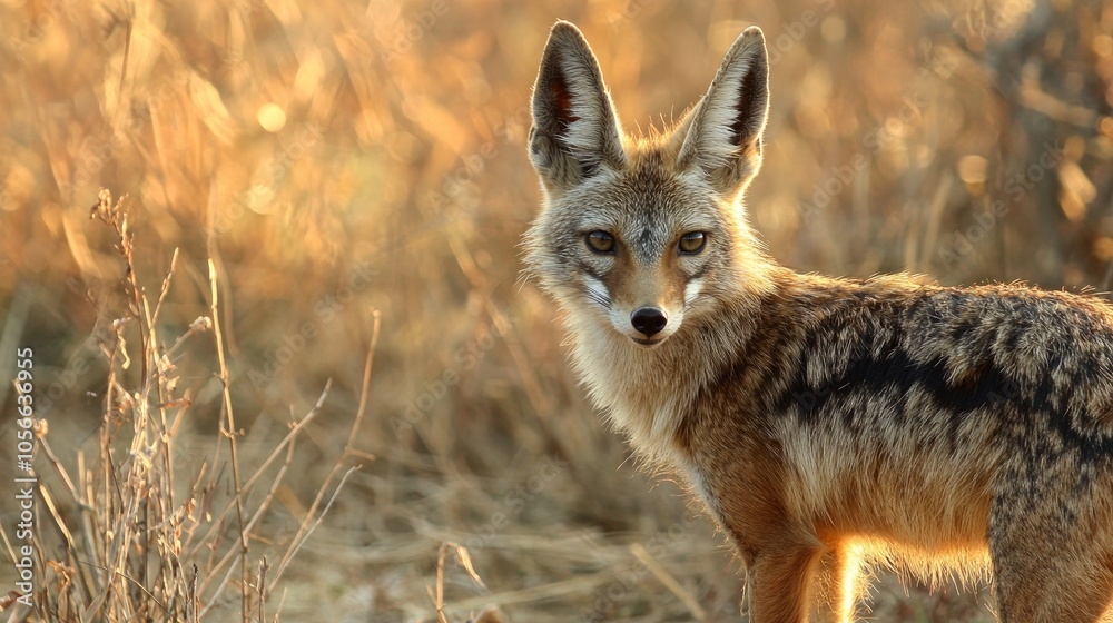 Black Backed Jackal Limpopo South Africa Black Backed Jackal Limpopo South Africa