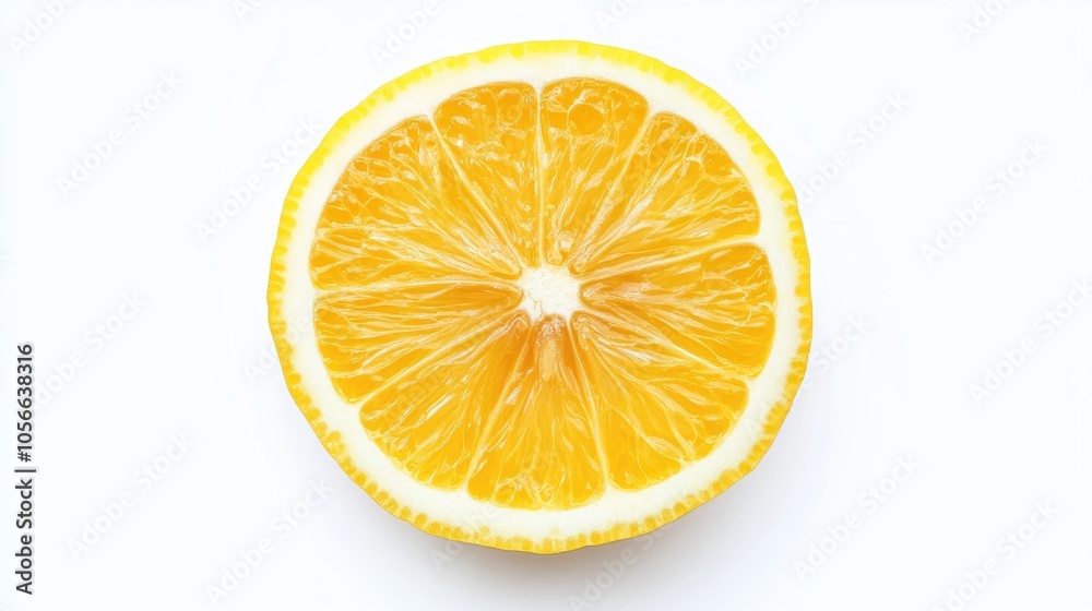 Lemon citrus fruit slice isolated on a white background Lemon citrus fruit slice isolated on a white background