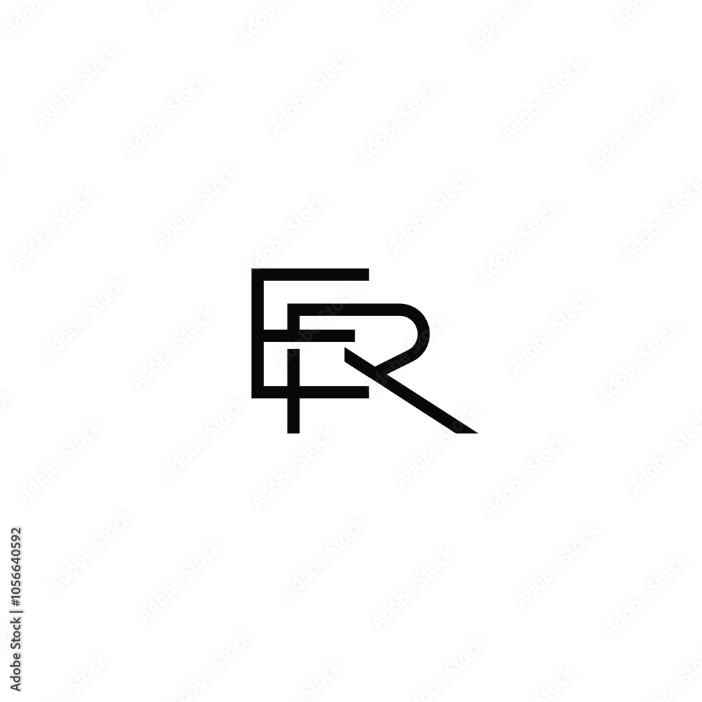 ER monogram logo design letter text name symbol monochrome logotype alphabet character simple logo ER monogram logo design letter text name symbol monochrome logotype alphabet character simple logo