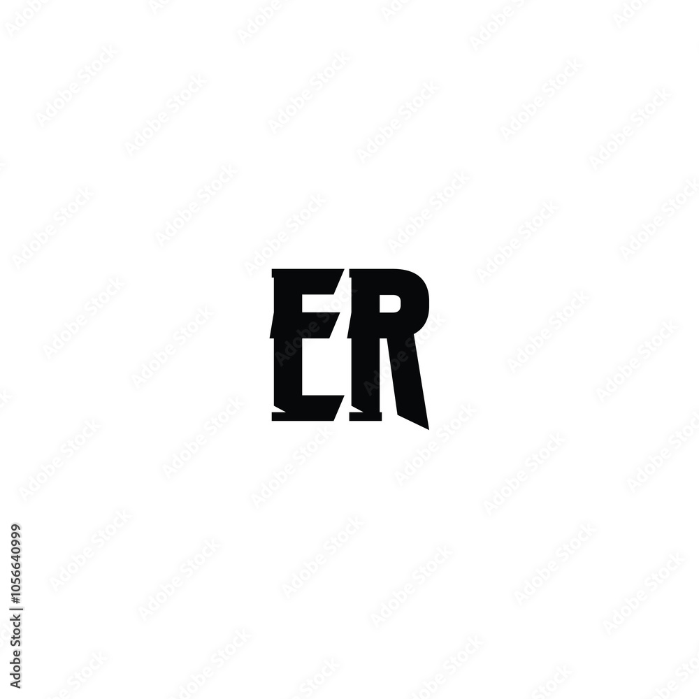 ER monogram logo design letter text name symbol monochrome logotype alphabet character simple logo ER monogram logo design letter text name symbol monochrome logotype alphabet character simple logo