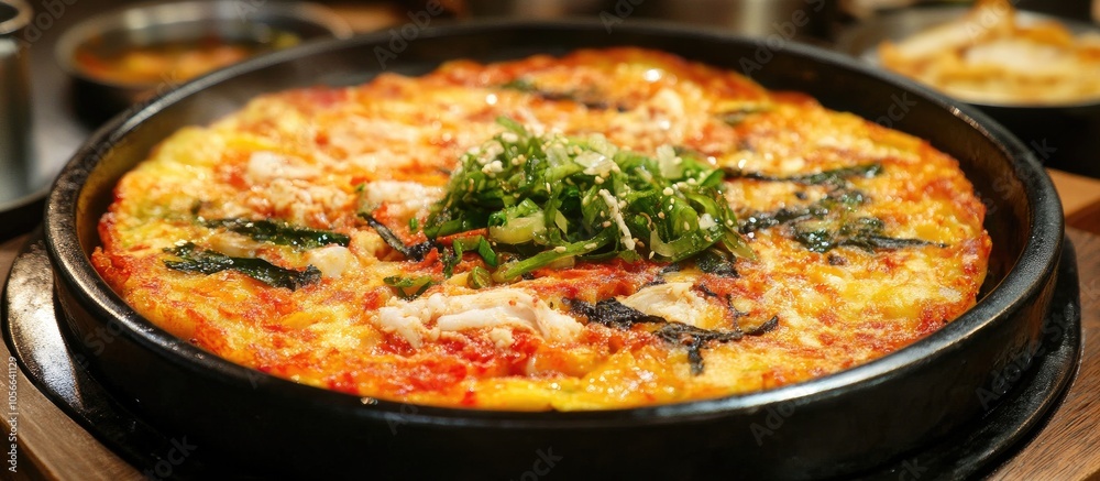 Korean Traditional Food Seafood Pancake Korean Traditional Food Seafood Pancake