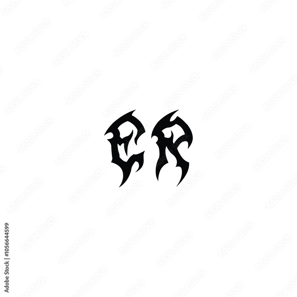 ER monogram logo design letter text name symbol monochrome logotype alphabet character simple logo ER monogram logo design letter text name symbol monochrome logotype alphabet character simple logo