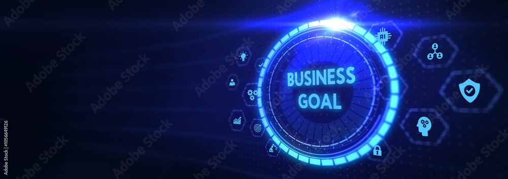 Business goal concept.Business, Technology, Internet and network concept. 3d illustration Business goal concept.Business, Technology, Internet and network concept. 3d illustration
