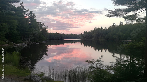 Tranquil reflections of nature