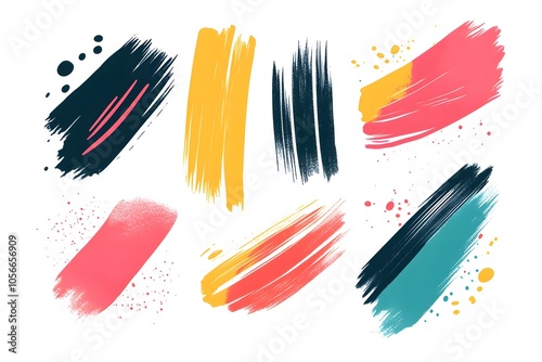 Add a splash of creativity to your designs with this colorful brush background Perfect for posters, web design, digital art, and vibrant creative projects