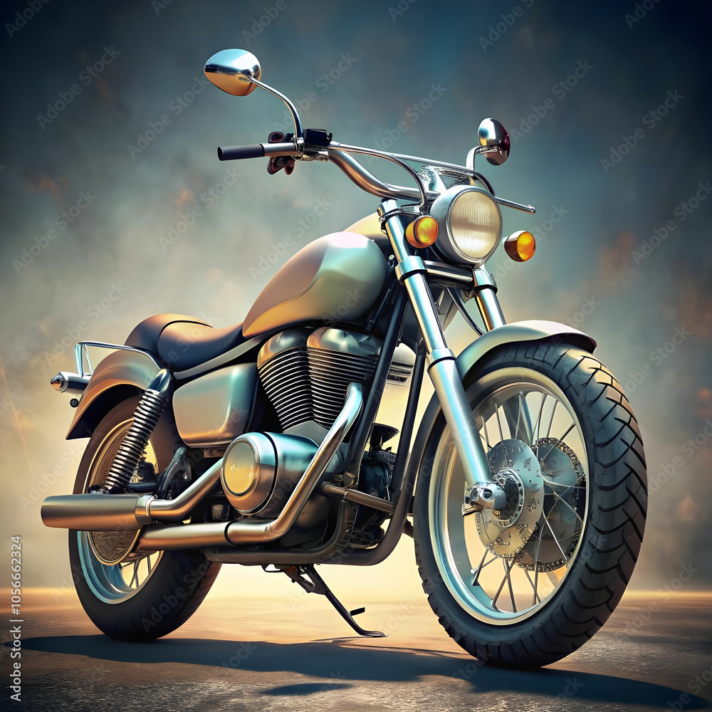 Naklejka premium image showcasing a motorcycle