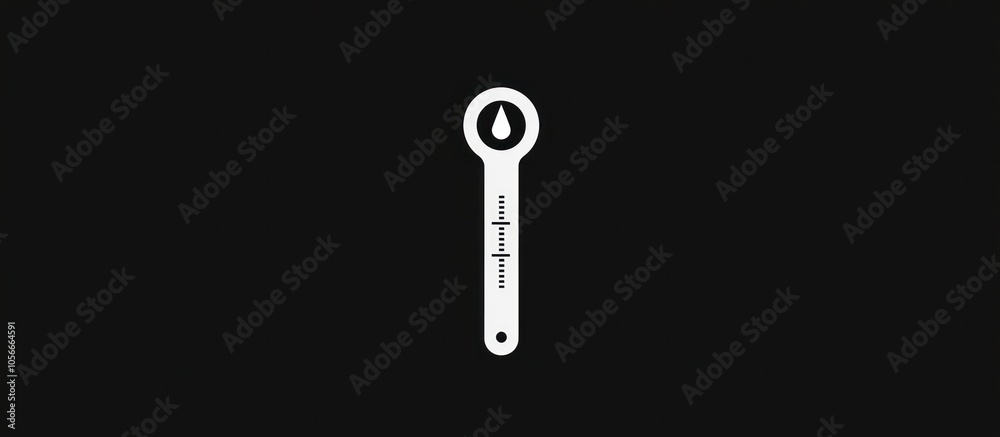 Thermometer glyph icon, simple and sleek for temperature checking devices. Thermometer glyph icon, simple and sleek for temperature checking devices.