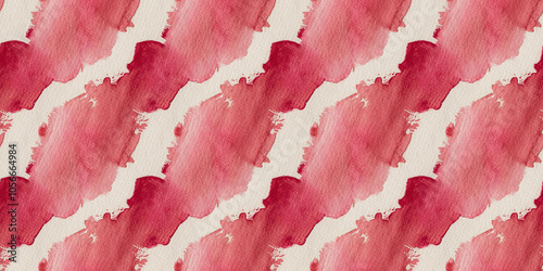 A close-up, top-down view of watercolor texture background: [a] [single] [pink] watercolor wash applied on flat textured paper