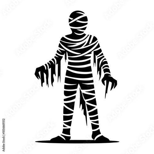 Mummy logo icon design illustration