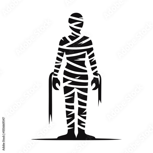 Mummy logo icon design illustration