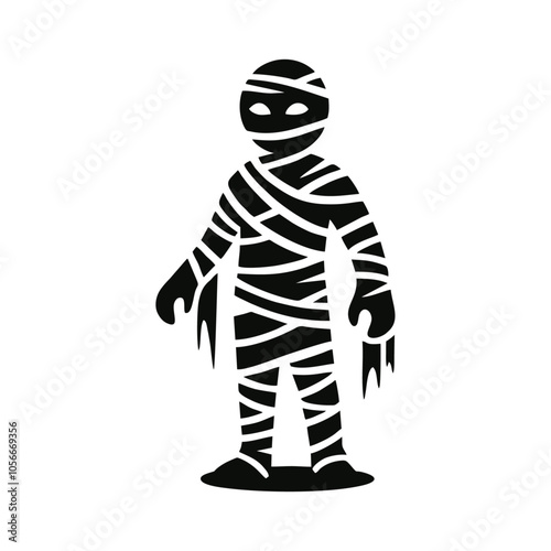 Mummy logo icon design illustration