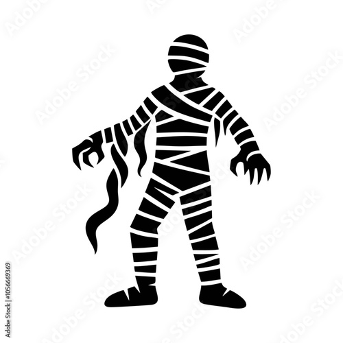 Mummy logo icon design illustration