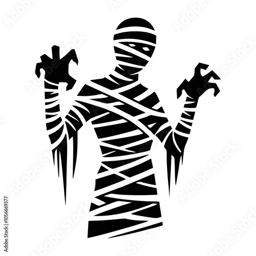 Mummy logo icon design illustration