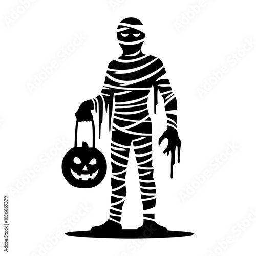 Mummy logo icon design illustration