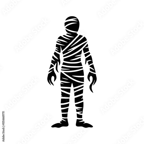 Mummy logo icon design illustration