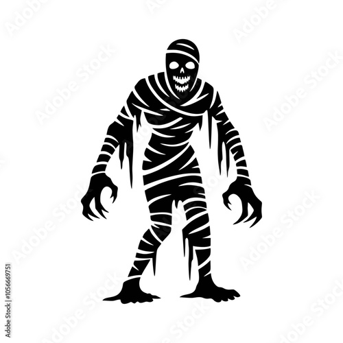 Mummy logo icon design illustration