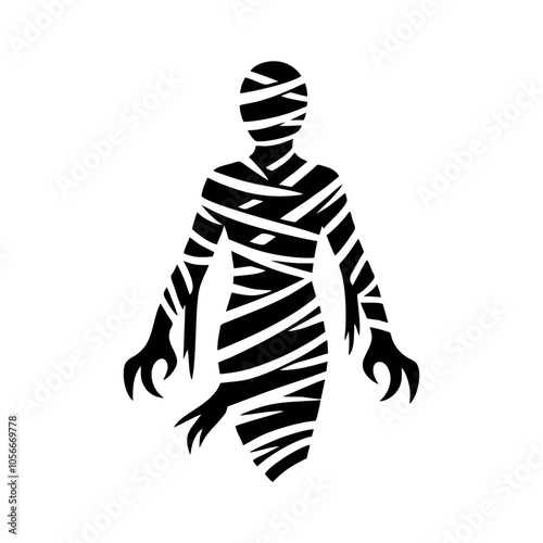 Mummy logo icon design illustration