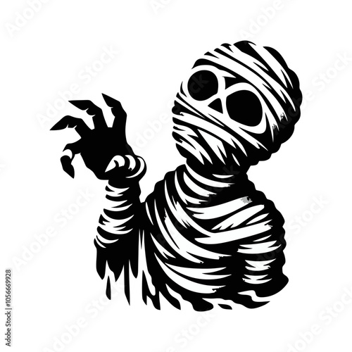 Mummy logo icon design illustration