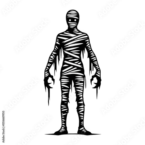 Mummy logo icon design illustration