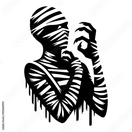 Mummy logo icon design illustration