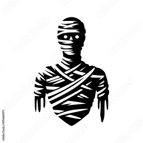 Mummy logo icon design illustration