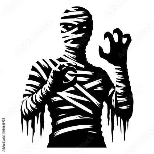 Mummy logo icon design illustration
