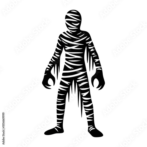 Mummy logo icon design illustration