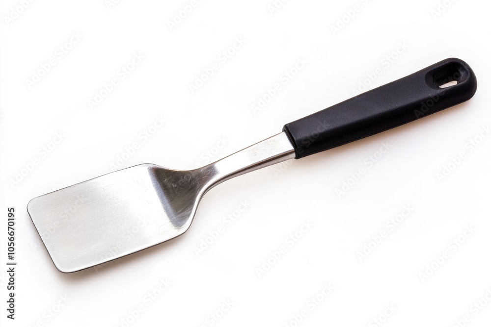 Stainless Steel Spatula with Black Handle