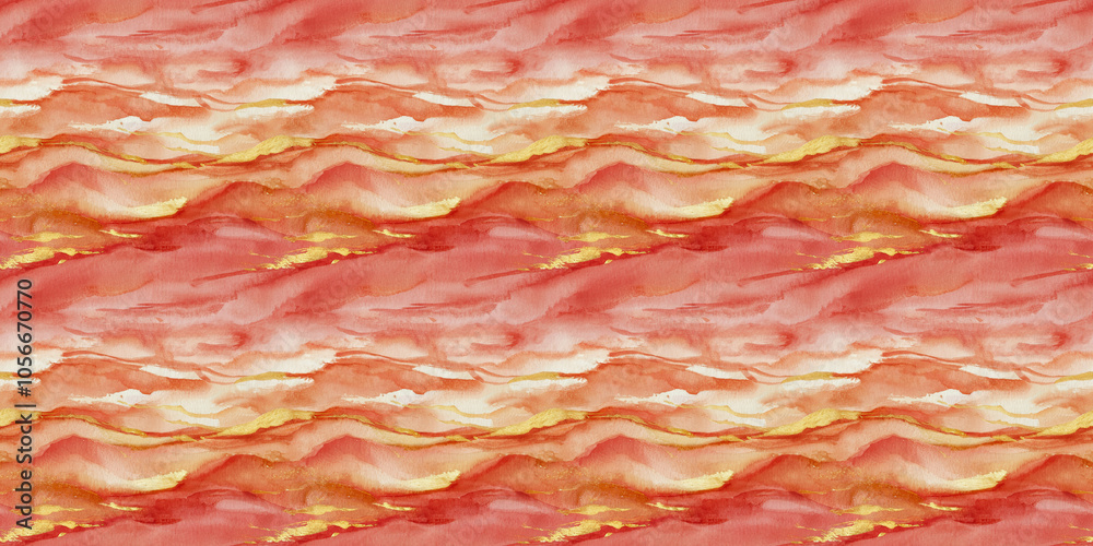 Sunset ombre: A seamless pattern of textured watercolor paper showcasing a soft sunset ombre effect with hues of coral, peach, and gold Sunset ombre: A seamless pattern of textured watercolor paper showcasing a soft sunset ombre effect with hues of coral, peach, and gold