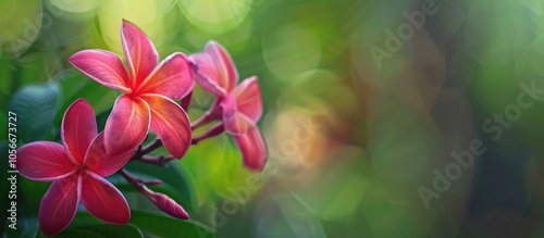 Red Siam Frangipani Flower